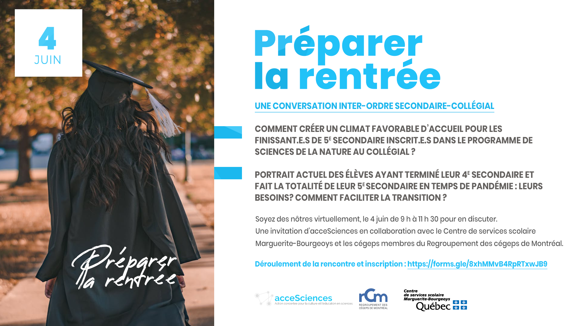 4 juin 2021 «Préparer la rentrée, une conversation secondaire