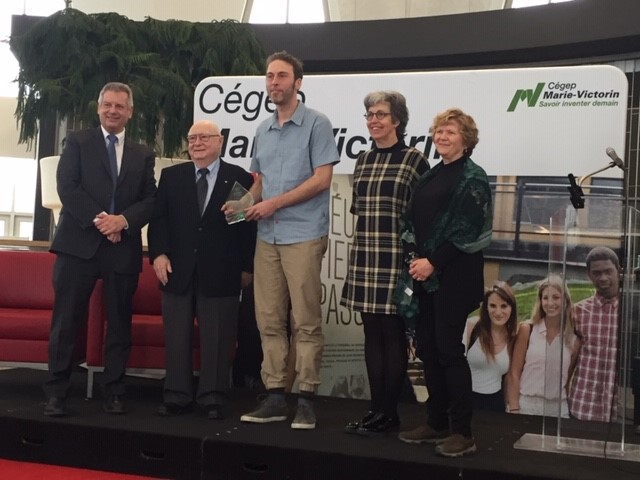 Simon Langlois récipiendaire du Prix Raymond-Gervais